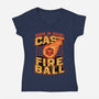 RPG Cast Fireball Quote-Womens-V-Neck-Tee-Studio Mootant
