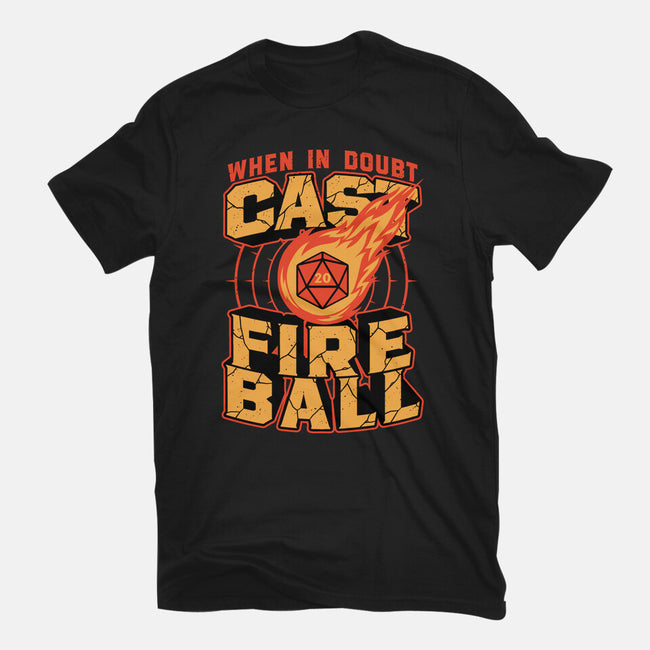 RPG Cast Fireball Quote-Mens-Basic-Tee-Studio Mootant