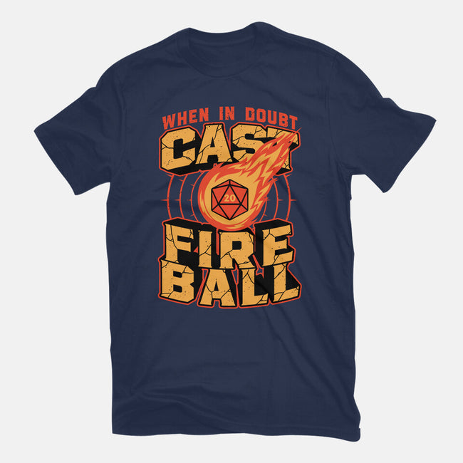 RPG Cast Fireball Quote-Womens-Basic-Tee-Studio Mootant