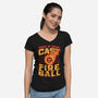 RPG Cast Fireball Quote-Womens-V-Neck-Tee-Studio Mootant