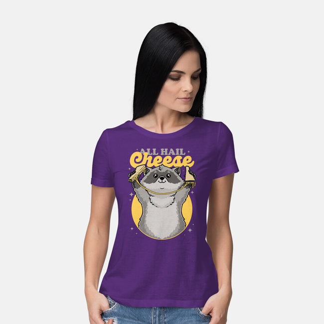 Raccoon Grilled Cheese-Womens-Basic-Tee-Studio Mootant