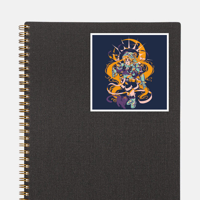 Moon Warrior-None-Glossy-Sticker-ilustrata