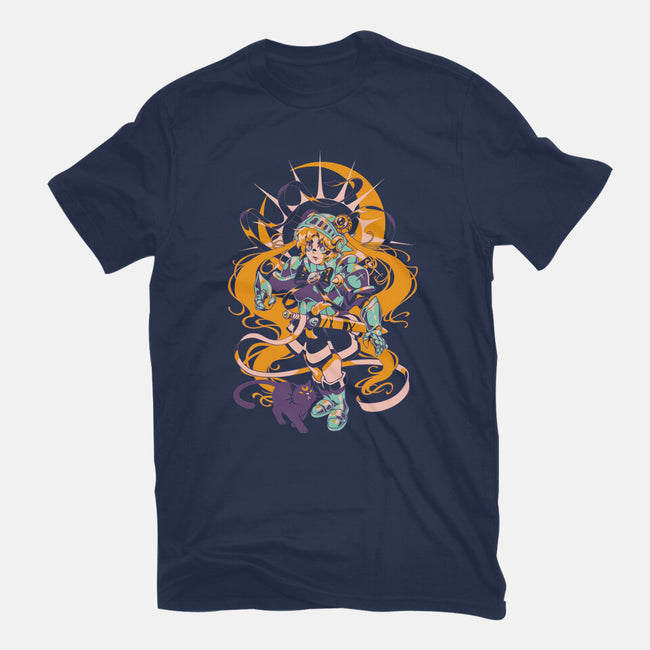 Moon Warrior-Unisex-Basic-Tee-ilustrata