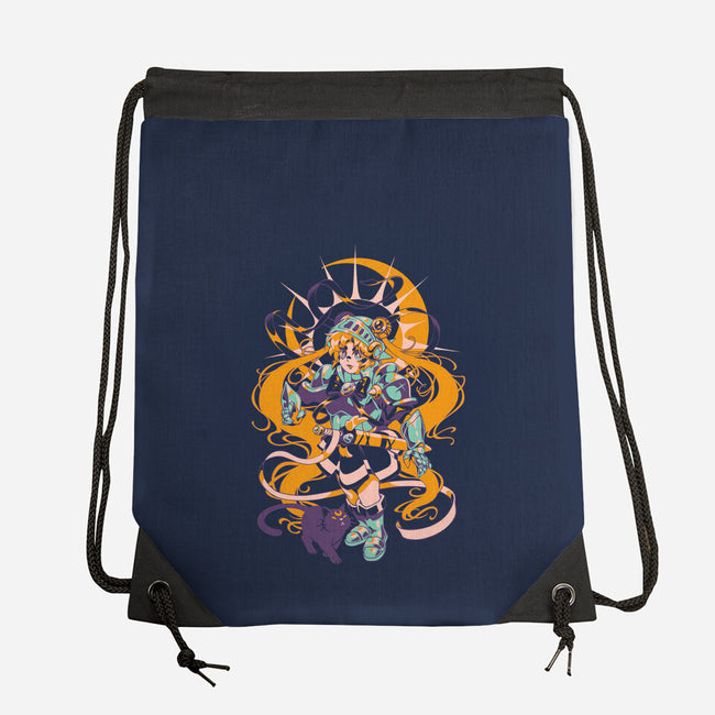 Moon Warrior-None-Drawstring-Bag-ilustrata