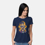 Moon Warrior-Womens-Basic-Tee-ilustrata