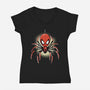 Webslinger From Queens-Womens-V-Neck-Tee-palmstreet