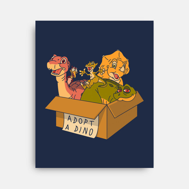 Adopt A Dinosaur-None-Stretched-Canvas-patrickgp