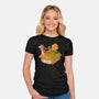 Adopt A Dinosaur-Womens-Fitted-Tee-patrickgp