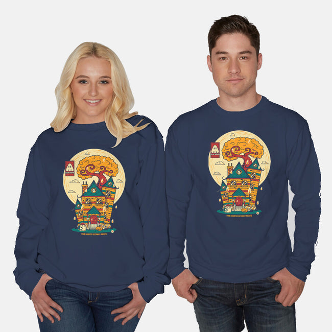 Haunted Getaway-Unisex-Crew Neck-Sweatshirt-krisren28