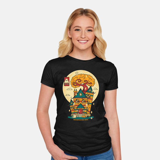 Haunted Getaway-Womens-Fitted-Tee-krisren28