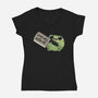 Be Warned-Womens-V-Neck-Tee-koalastudio