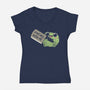 Be Warned-Womens-V-Neck-Tee-koalastudio