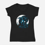Starlight Dragon-Womens-V-Neck-Tee-Vallina84