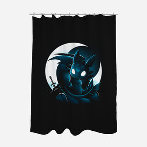 Starlight Dragon-None-Polyester-Shower Curtain-Vallina84