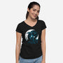 Starlight Dragon-Womens-V-Neck-Tee-Vallina84