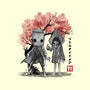 Six And Mono Sumi-e-None-Adjustable Tote-Bag-DrMonekers