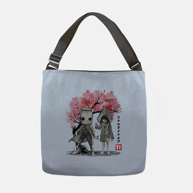 Six And Mono Sumi-e-None-Adjustable Tote-Bag-DrMonekers