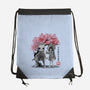Six And Mono Sumi-e-None-Drawstring-Bag-DrMonekers
