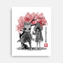 Six And Mono Sumi-e-None-Stretched-Canvas-DrMonekers
