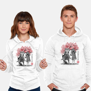 Six And Mono Sumi-e-Unisex-Pullover-Sweatshirt-DrMonekers