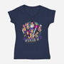 KPop Pilgrim-Womens-V-Neck-Tee-PrimePremne