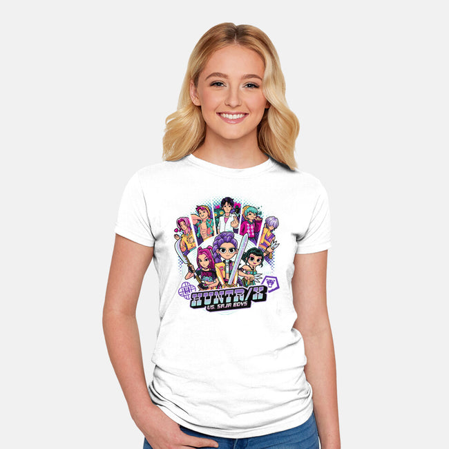 KPop Pilgrim-Womens-Fitted-Tee-PrimePremne