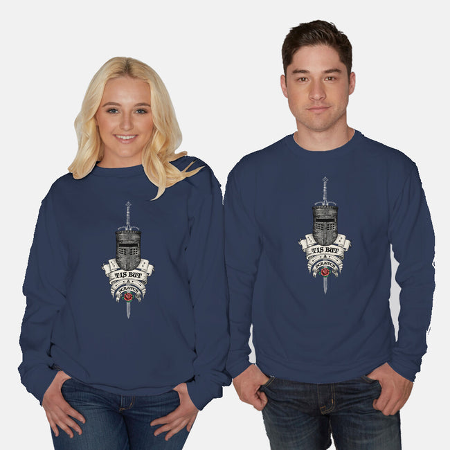 Tis But A Tat-Unisex-Crew Neck-Sweatshirt-rocketman_art