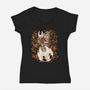 Fast Travel-Womens-V-Neck-Tee-Bruno Mota