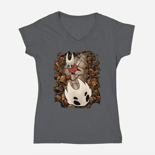 Fast Travel-Womens-V-Neck-Tee-Bruno Mota