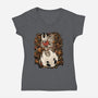Fast Travel-Womens-V-Neck-Tee-Bruno Mota