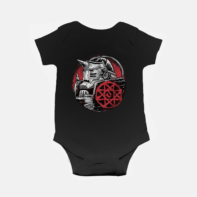 Armoured Soul-Baby-Basic-Onesie-glitchygorilla