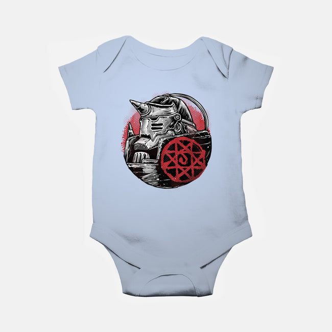 Armoured Soul-Baby-Basic-Onesie-glitchygorilla