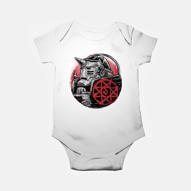 Armoured Soul-Baby-Basic-Onesie-glitchygorilla