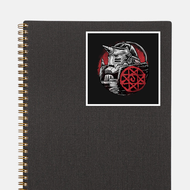 Armoured Soul-None-Glossy-Sticker-glitchygorilla