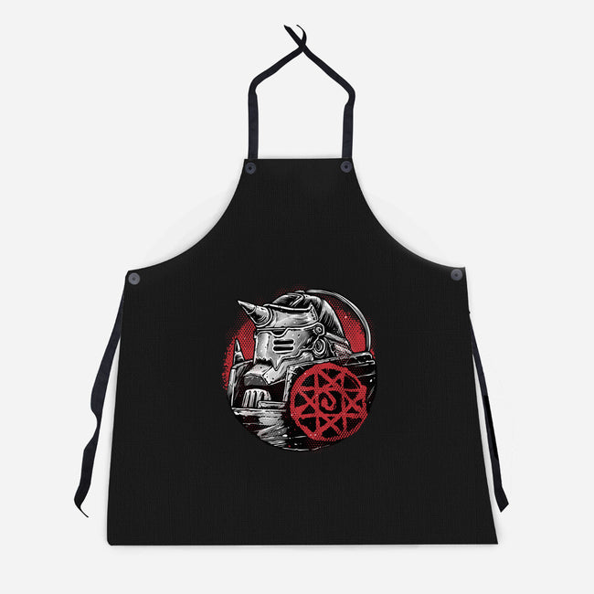 Armoured Soul-Unisex-Kitchen-Apron-glitchygorilla