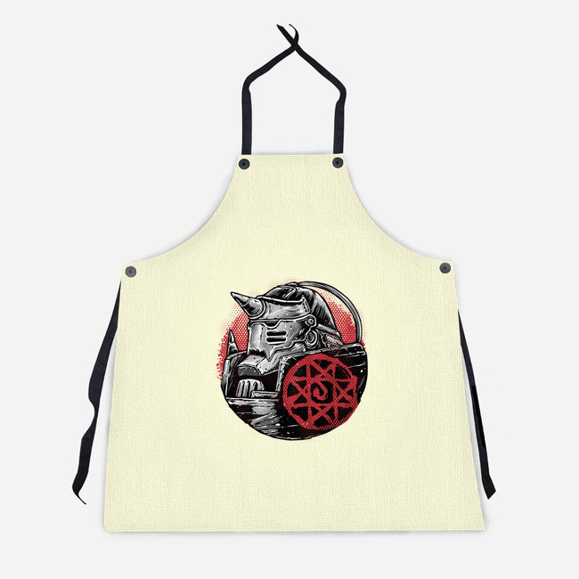 Armoured Soul-Unisex-Kitchen-Apron-glitchygorilla