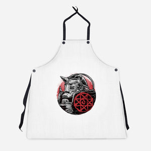 Armoured Soul-Unisex-Kitchen-Apron-glitchygorilla