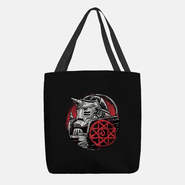 Armoured Soul-None-Basic Tote-Bag-glitchygorilla