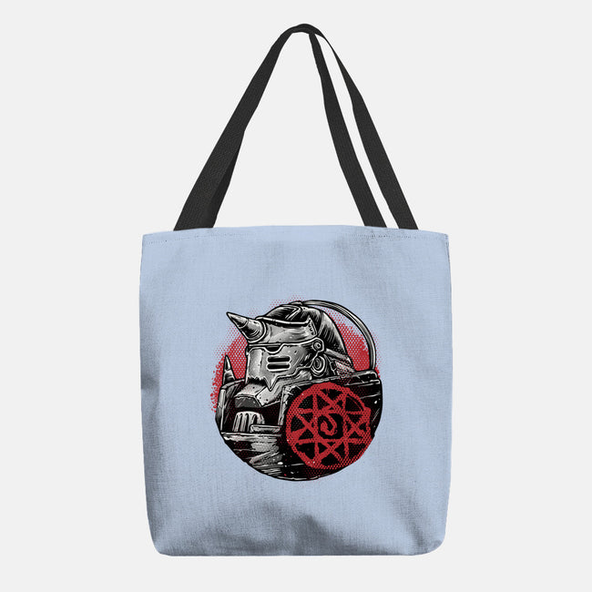 Armoured Soul-None-Basic Tote-Bag-glitchygorilla