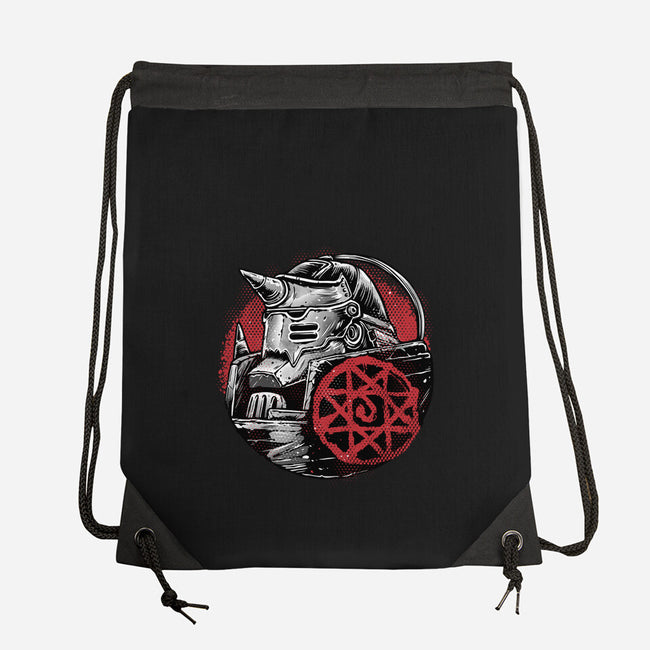 Armoured Soul-None-Drawstring-Bag-glitchygorilla