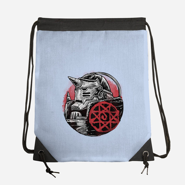 Armoured Soul-None-Drawstring-Bag-glitchygorilla