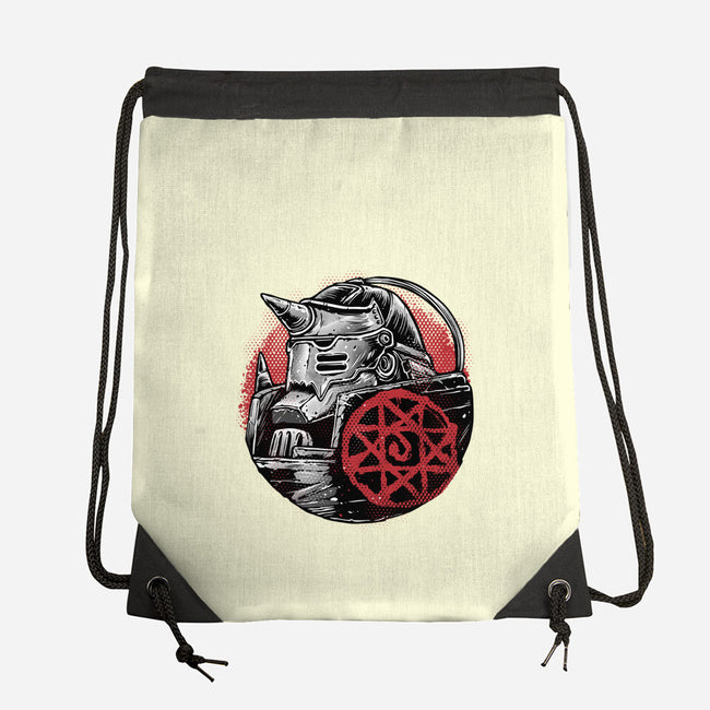 Armoured Soul-None-Drawstring-Bag-glitchygorilla