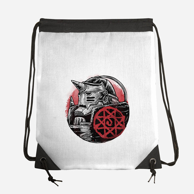 Armoured Soul-None-Drawstring-Bag-glitchygorilla