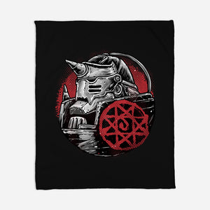 Armoured Soul-None-Fleece-Blanket-glitchygorilla