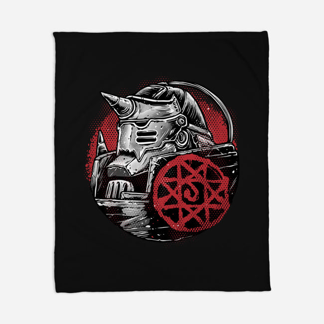 Armoured Soul-None-Fleece-Blanket-glitchygorilla