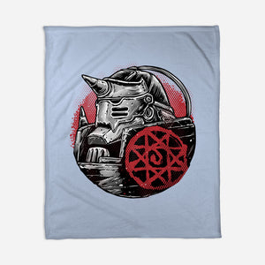 Armoured Soul-None-Fleece-Blanket-glitchygorilla