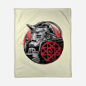Armoured Soul-None-Fleece-Blanket-glitchygorilla