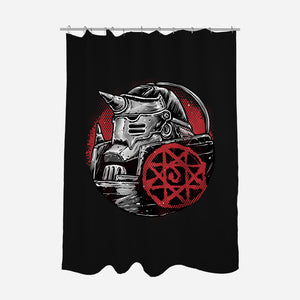Armoured Soul-None-Polyester-Shower Curtain-glitchygorilla