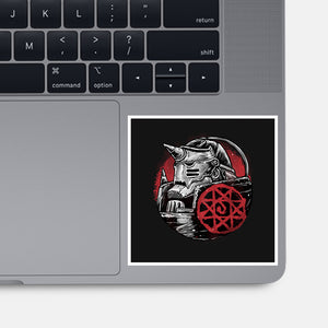 Armoured Soul-None-Glossy-Sticker-glitchygorilla