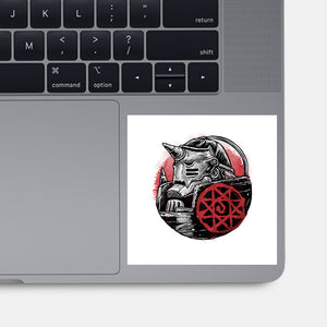 Armoured Soul-None-Glossy-Sticker-glitchygorilla
